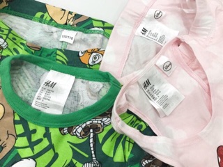Set bộ thun đùi bé trai + bé gái HM