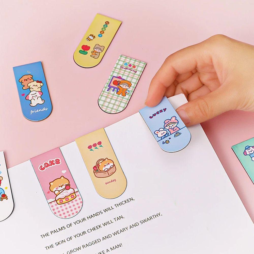 Thẻ Đánh Dấu Trang Sách Họa Tiết Hoạt Hình Dễ Thương Dành Cho Học Sinh