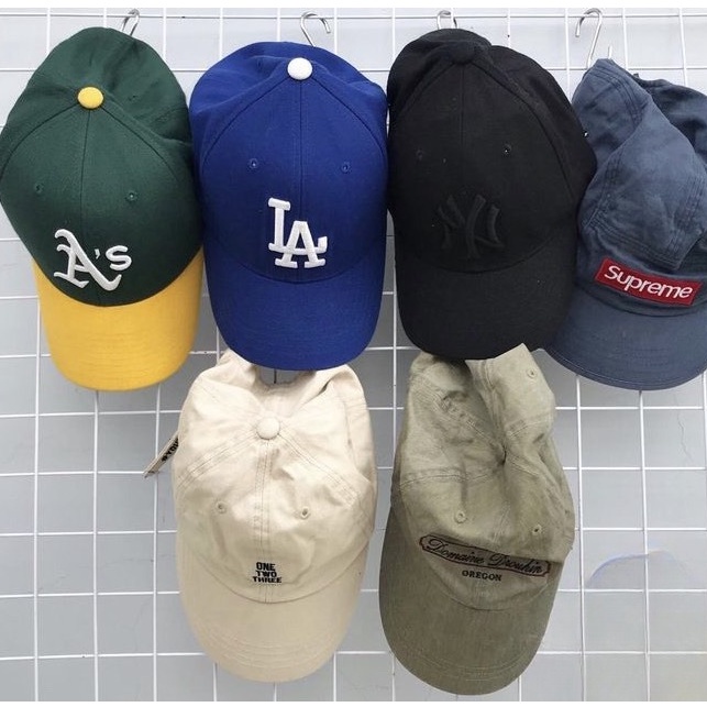 Nón Lưỡi Trai , Mũ Lưỡi Trai 2hand Unisex Nam Nữ Trơn Nhiều Màu Dập Tag Hiệu Thêu Cao Cấp Phong Cách Logo Thêu Mẫu 2