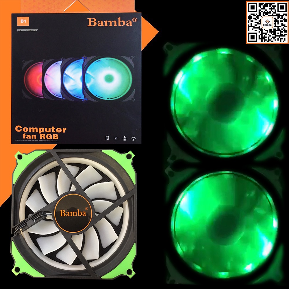 FAN CASE 12CM LED RGB BAMBA B1