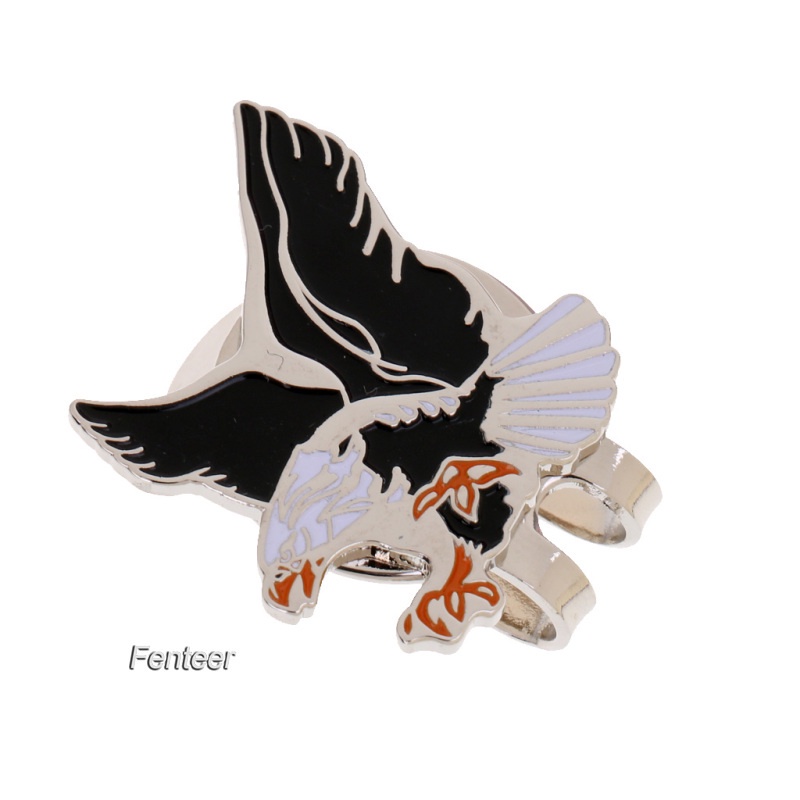 [FENTEER] Cool Eagle Alloy Golf Ball Marker Magnetic with Hat Clip Golfer Gift