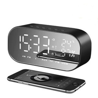 Loa Bluetooth Kiêm Đồng Hồ Màn Hình Led Tráng Gương