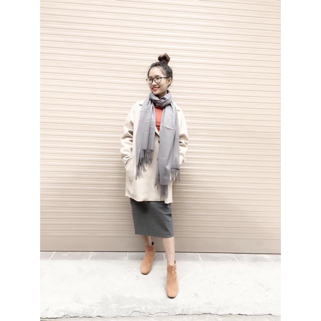 Khăn len lông cừu dài cashmere