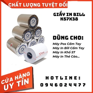 Giấy in nhiệt k57x38mm,giấy in hóa đơn- giấy in bill