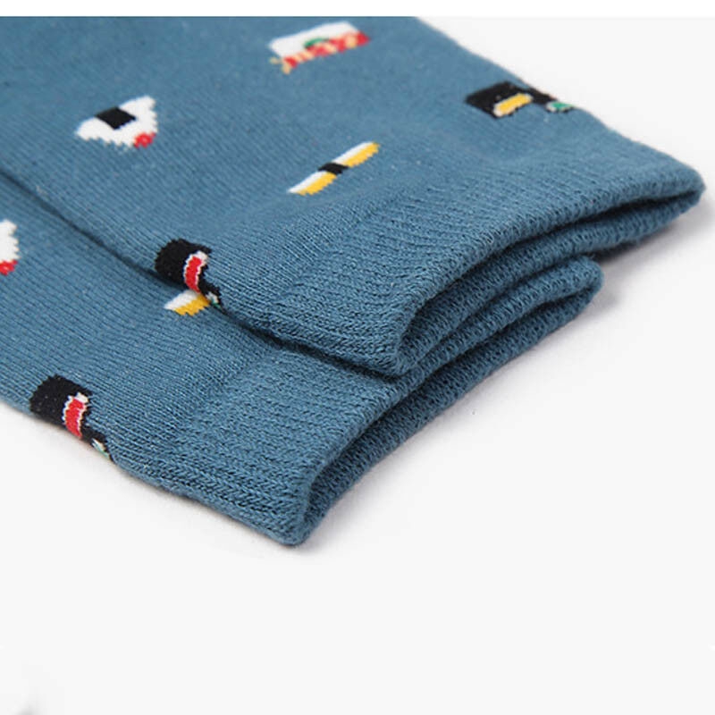 Vớ cotton mắt cá chân harajuku in cây kem/ trái cây/ sushi