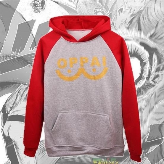 Áo khoác hoodie dáng rộng cho nam tay dài in hình nhân vật phim One Punch Man | BigBuy360 - bigbuy360.vn