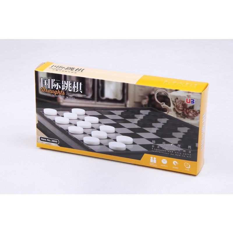 bộ cờ checkers ( cờ đam ) siêu hot - bộ cờ giúp thư giãn hữu ích - mã mb3800c ( kích thước 26.26.2cm)