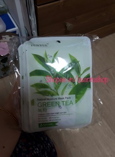 [Follow shop 5k 14h 26/10]combo 5 mặt nạ Trà xanh Eunyul Hàn Quốc 