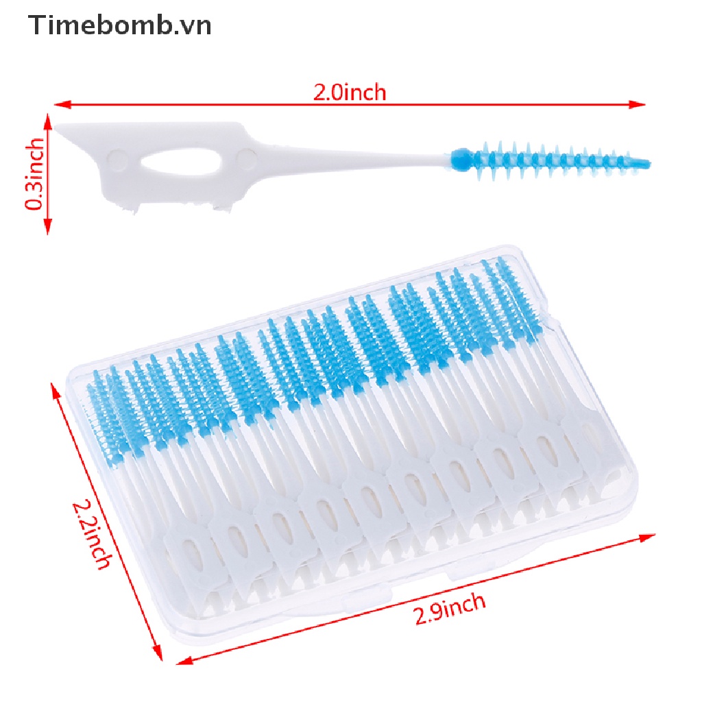 Hộp 40 Tăm Xỉa Răng Chăm Sóc Răng Miệng 0.7mm