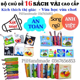 16 CHỦ ĐỀ SÁCH VẢI CHO BÉ KÍCH THÍCH THỊ GIÁC - VỪA HỌC VỪA CHƠI