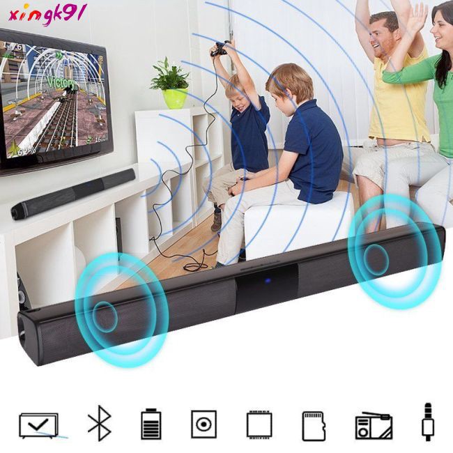 Sale 70% Loa Bluetooth không dây âm thanh siêu trầm hệ thống TV gia đình, 2 Speak Driver Giá gốc 723,000 đ - 7F19