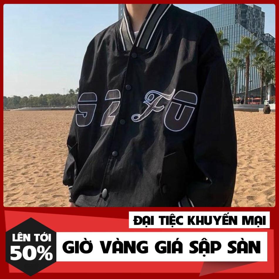 (KHUYẾN MÃI KHỦNG MÙA HÈ) Áo Khoác Dù Kiểu Bomber, Chất Dù 2 Lớp, Unisex, Logo In 2 Thân Chuẩn Hàng Shop