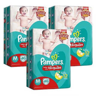 Tã/bỉm quần/Pamper đủ size S52, M40, L36, XL32, XXL28, M60, L54, XL48, XXL44, L34 MỚI, XL 30 MỚI, M44 MỚI