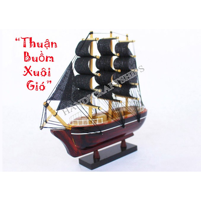 (Có video) Thuyền gỗ mini 20cm