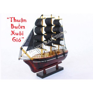 (Có video) Thuyền gỗ mini 20cm