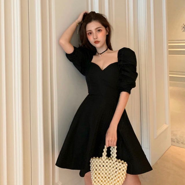 Đầm váy xoè tay lỡ 2 màu (kèm hình thật) | BigBuy360 - bigbuy360.vn