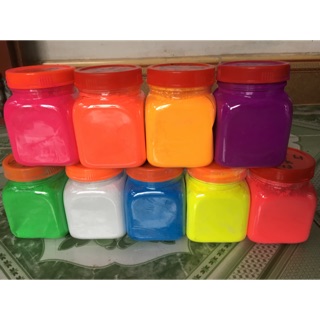Bột huỳnh quang phát sáng dưới đèn màu hộp 100 gr