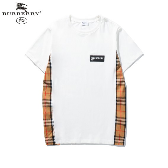 Áo Thun Cotton Tay Ngắn In Họa Tiết Burberry Thời Trang Cho Nam Và Nữ