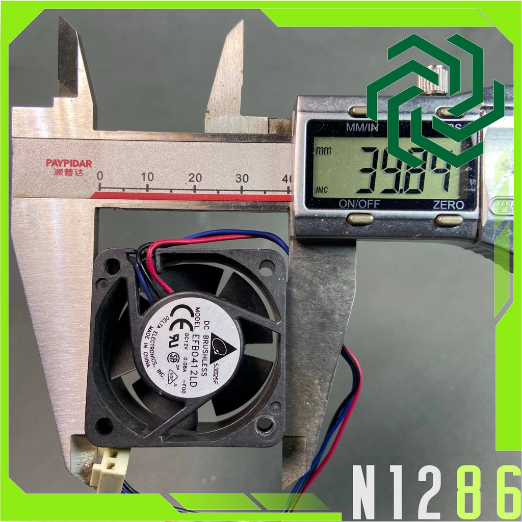 QUẠT 4 cm DELTA 40L. 12v 0.08 A .EFB0412LD