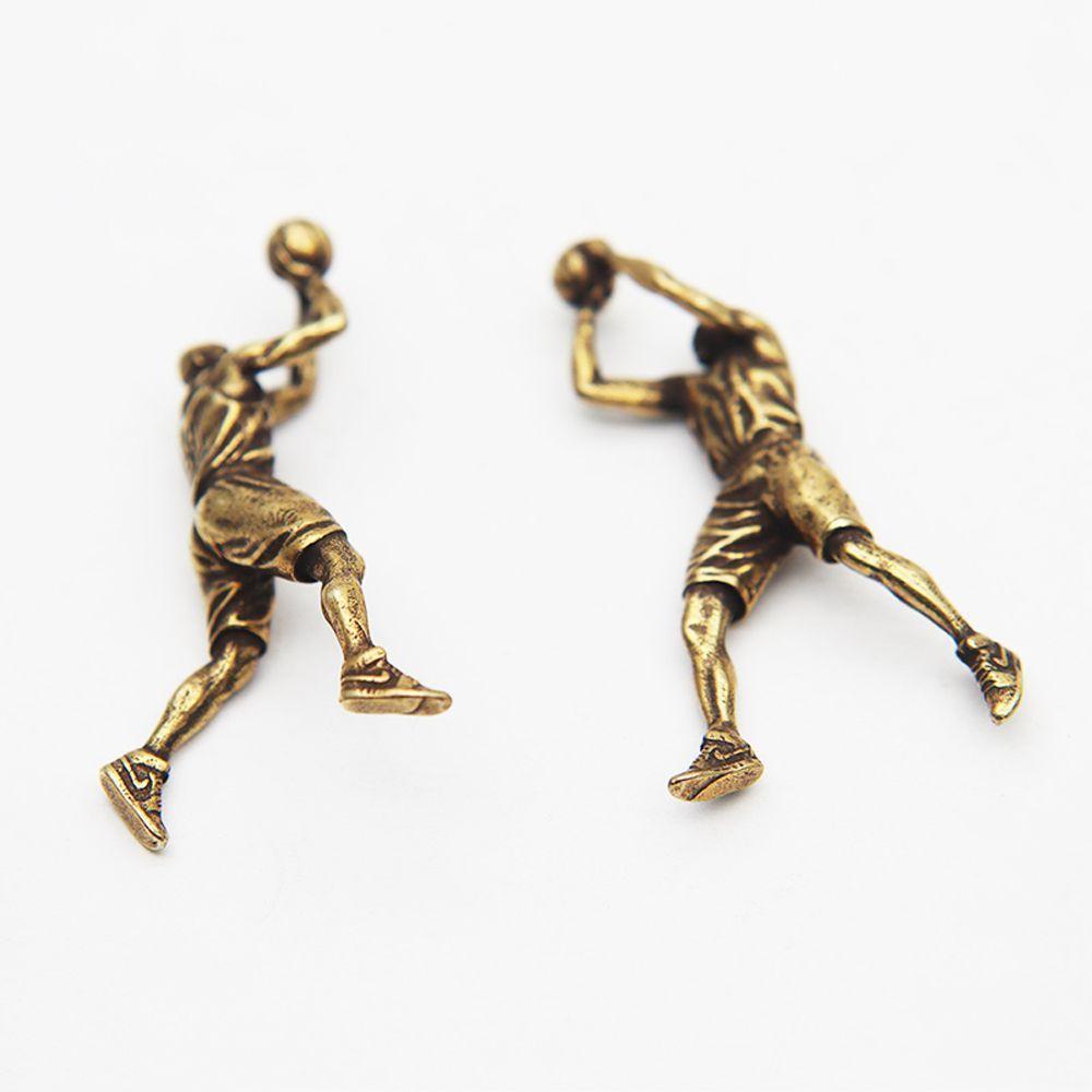 REBUY1 Móc Khóa Hình Tượng Cầu Thủ Bóng Rổ Bằng Đồng Thau Thời Trang
