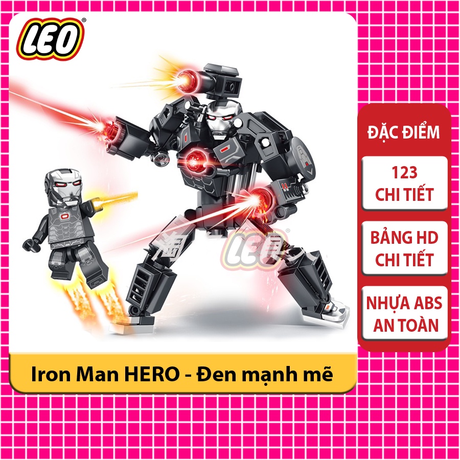 Lego robot mini Iron Man, Đồ chơi xếp hình lego giúp trẻ tránh xa điện thoại, ipad