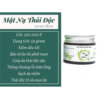 Sắc Mộc Thiên - Mặt Nạ Thải Mụn - Đẩy Mụn Ẩn Thải Độc Tố