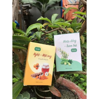 Xà bông nghệ mật ong - xà bông mướp đắng tràm trà