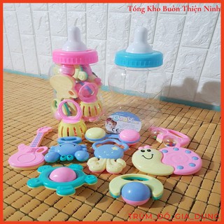 BỘ ĐỒ CHƠI XÚC XẮC BÌNH BÚ 9 MÓN CHO BÉ