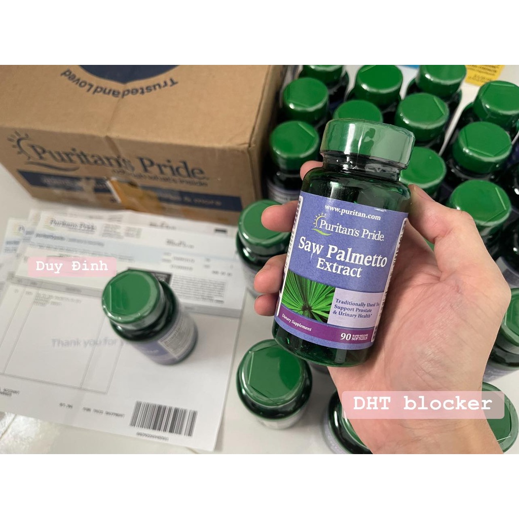 (Bill hãng date 2026) Saw palmetto extract ( DHT blocker ) Puritan's Pride giảm rụng tóc , htrợ đtri TLT