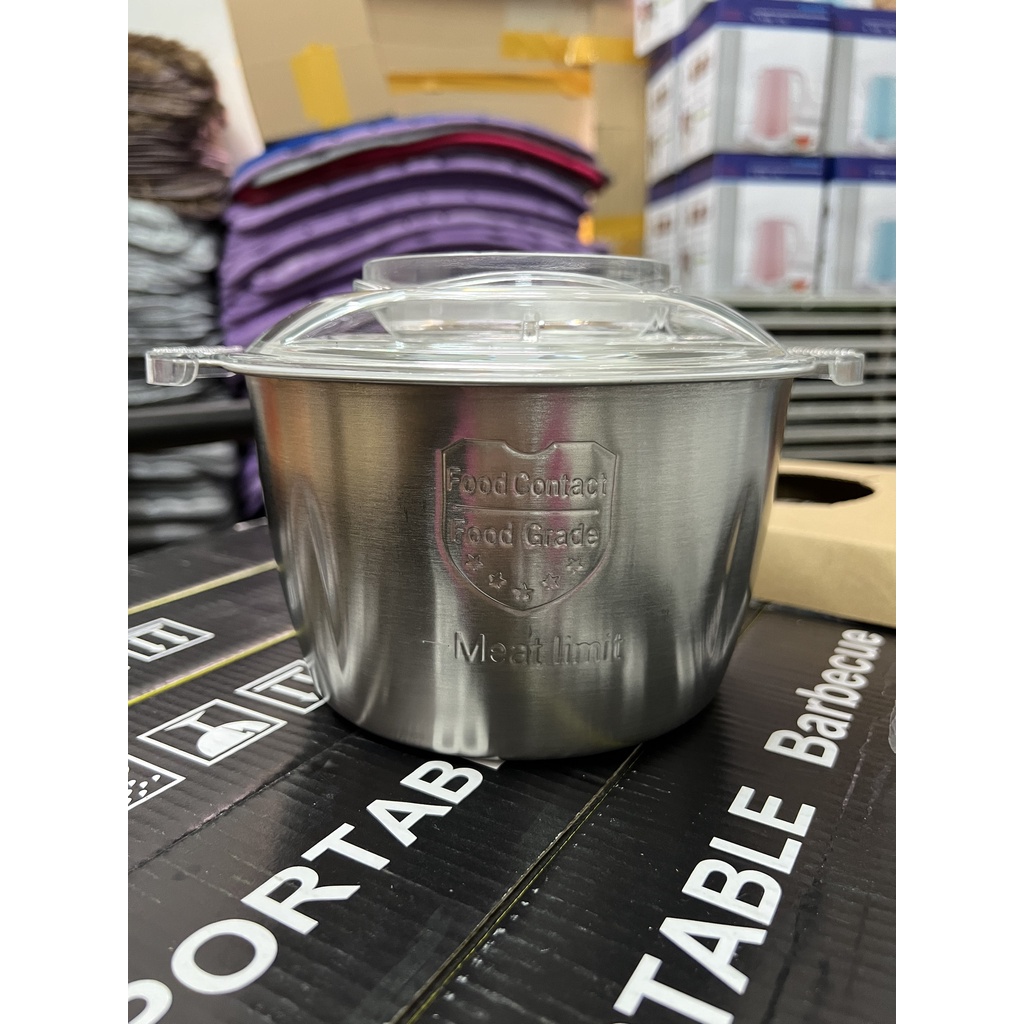 [FREESHIP❤️] Máy Xay Thịt Có Cối INOX 2 Lít, Dao 4 Lưỡi Food Cao Cấp Loại 1, hàng chính hãng, uy tín tại Shop