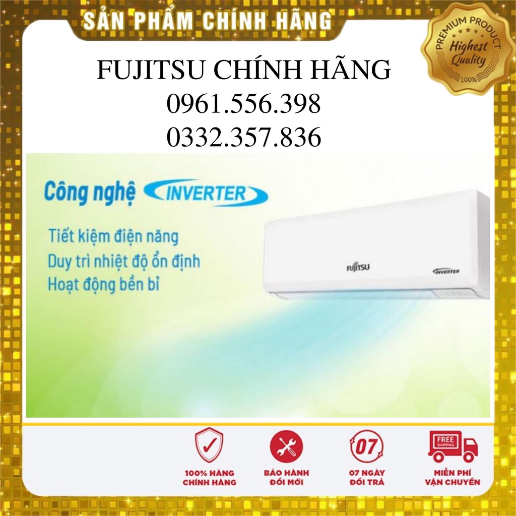 Điều hòa Fujitsu 12000BTU 1 chiều inverter ASAG12CPTA-V, mới 100%, hàng chính hãng