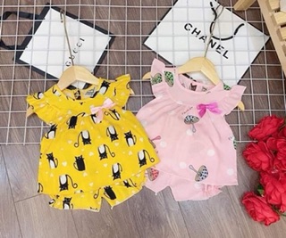 Bộ lanh lụa bé gái