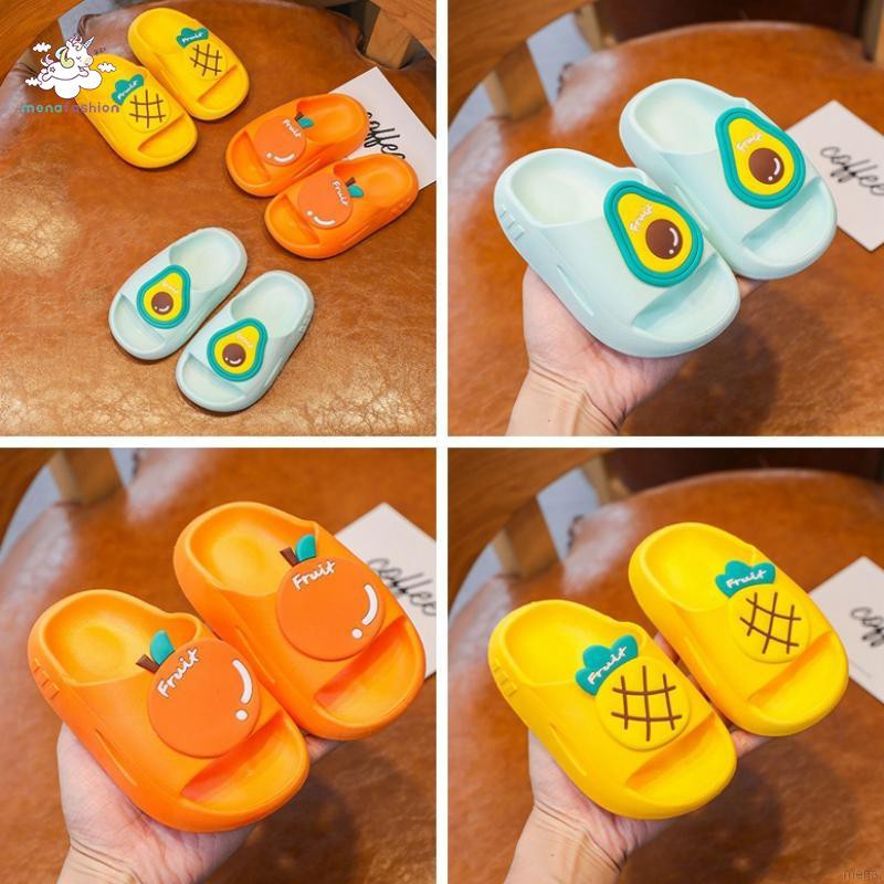 Dép Đế Mềm Thoáng Khí Họa Tiết Trái Cây Xinh Xắn Cho Bé