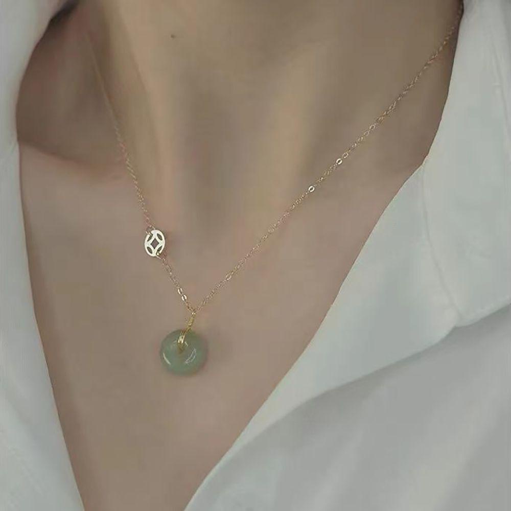Vòng cổ Choker Mặt Tròn Đơn Giản Cá Tính Cho Nữ