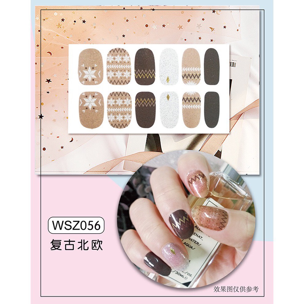 Set Sticker Dán Móng Tay 3D Cực Xinh Cho Các Nàng P230 - Nail Wraps HOT TREND