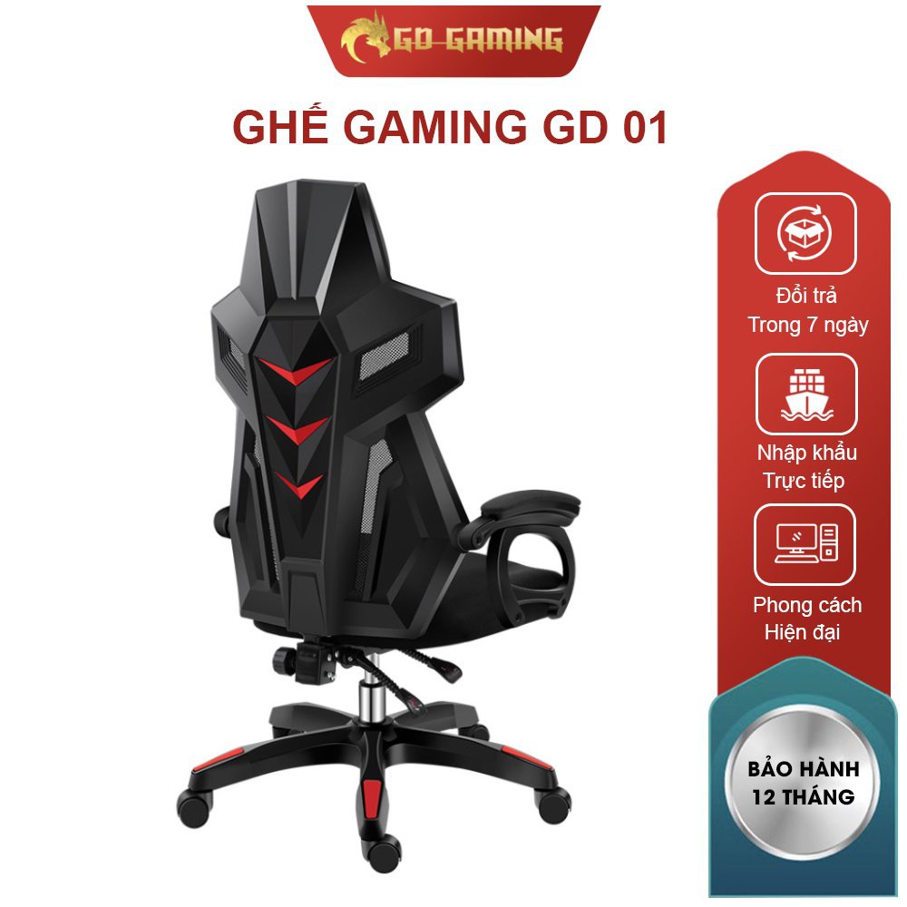 Ghế Gaming, Thiết Kế Công Thái Học GD E-sport Hàng Nhập Khẩu Model GD-01