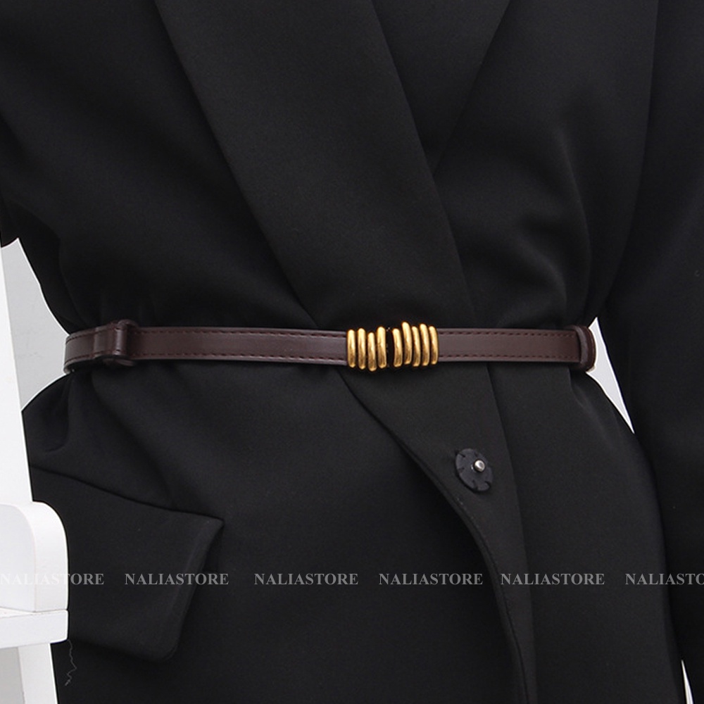 Đai Váy Thắt Lưng Nữ TLNA2, Dây Nịt Nữ Mặt Kim Loại Bản Nhỏ Mẫu Mới