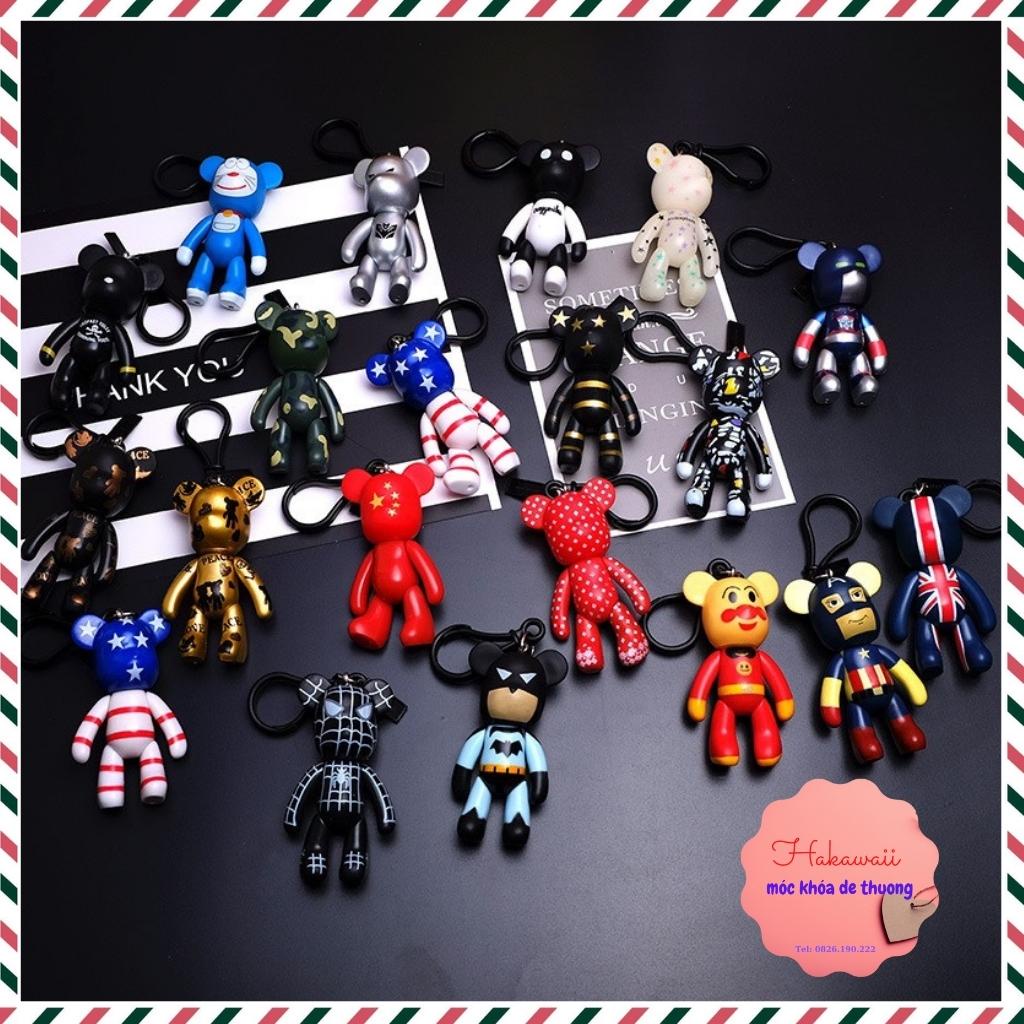 Móc khóa gấu bearbrick , móc khóa ô tô nhiều mẫu cá tính
