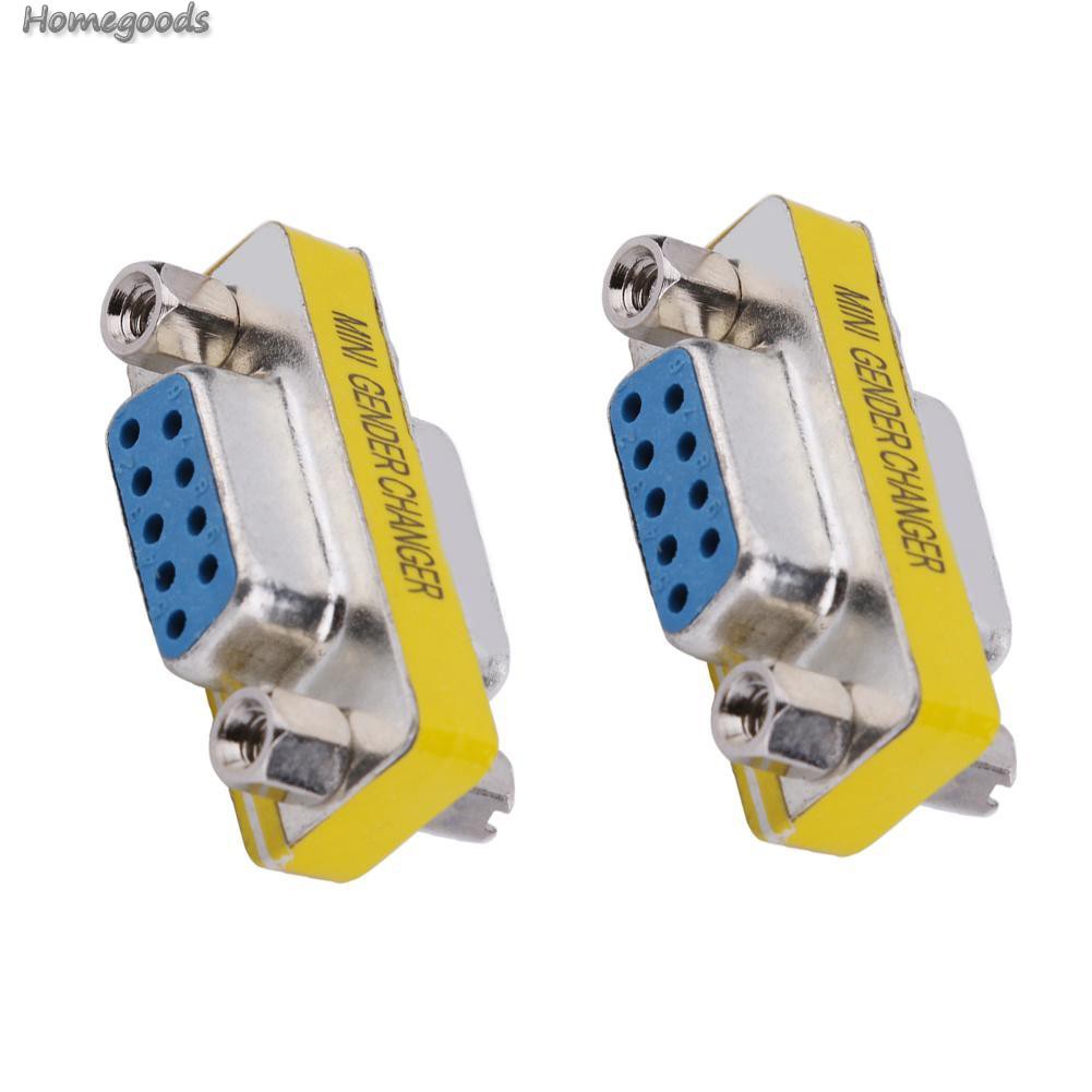 2 Giắc Chuyển Đổi Db9 Female Sang Female Gender Changer Serial Rs232 Coupler-Ready