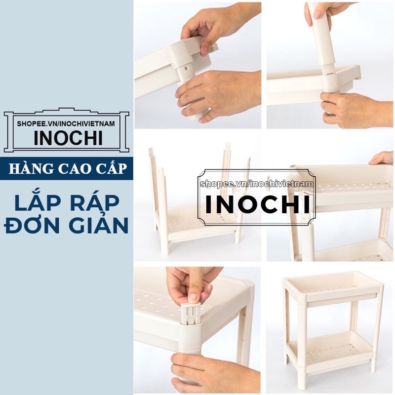 Kệ nhựa, nhà tắm đa năng chia 2/3/4 tầng Inochi Nhà Bếp, đựng mỹ phẩm KET4T | WebRaoVat - webraovat.net.vn