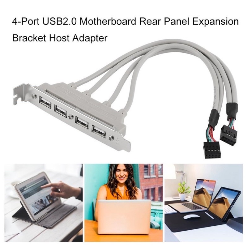 Bảng điều hợp mở rộng 4 cổng usb 2.0 gắn bo mạch chủ