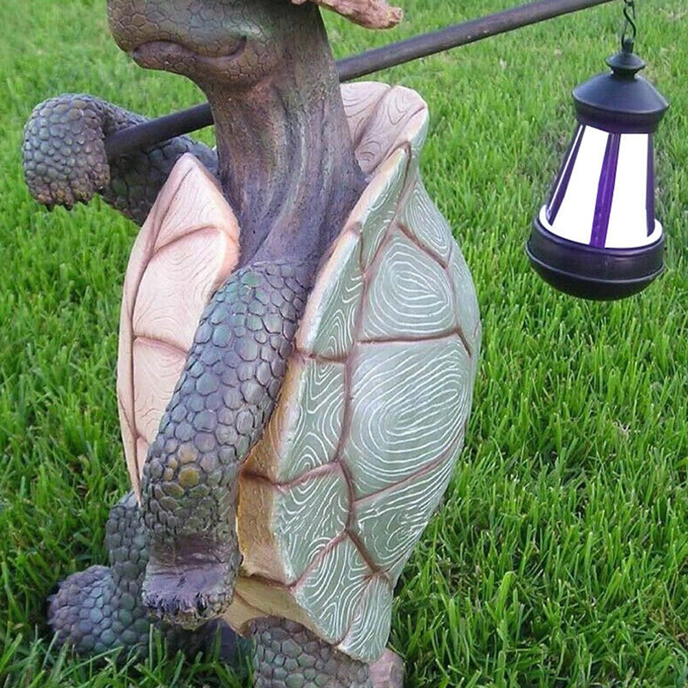 ❤LANSEL❤ Ornament Home Decoration Outdoor Yard Resin Hiking Tortoise Garden Sculpture Weather-proof Fence Patio Figurine