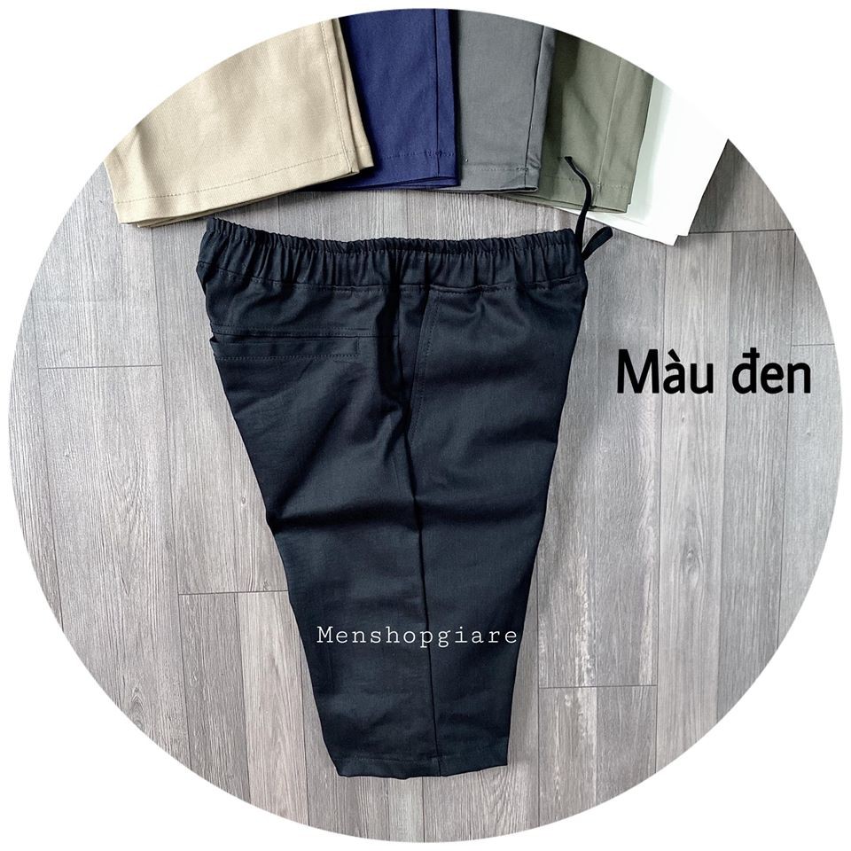 short kaki lưng thun hàng sịn vải dày dặn