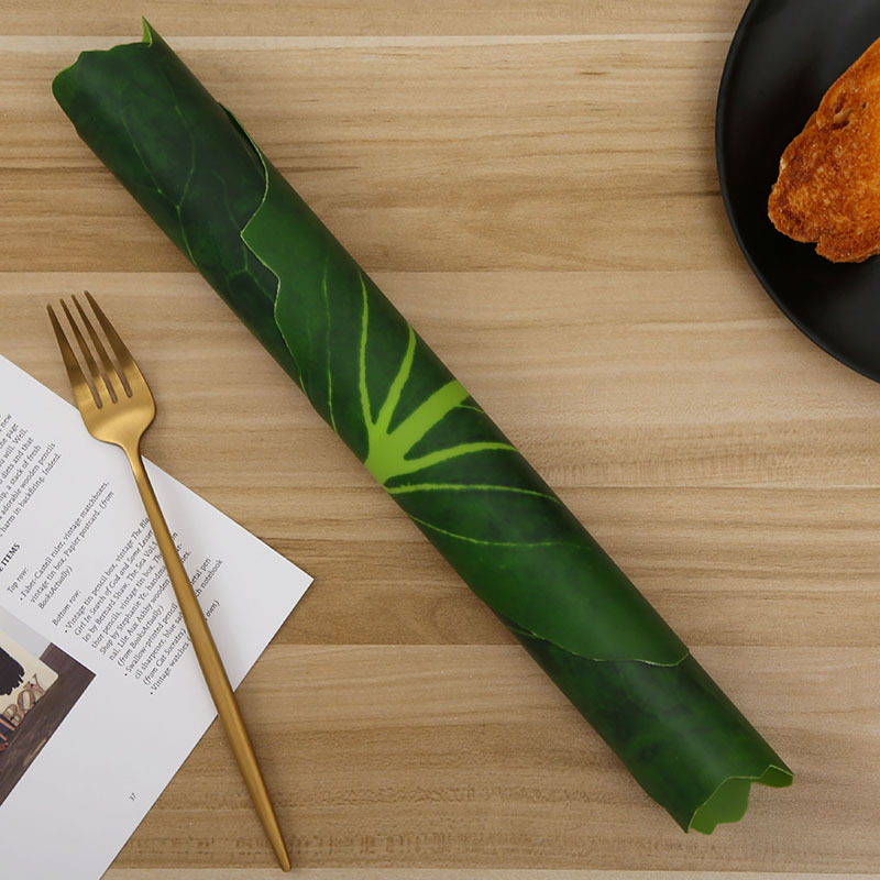 High Artificial Plants Banana Leaf Placemat Tropical Rainforest Theme Table Mat Coaster Waterproof Oilproof Decorative Dinner Mats