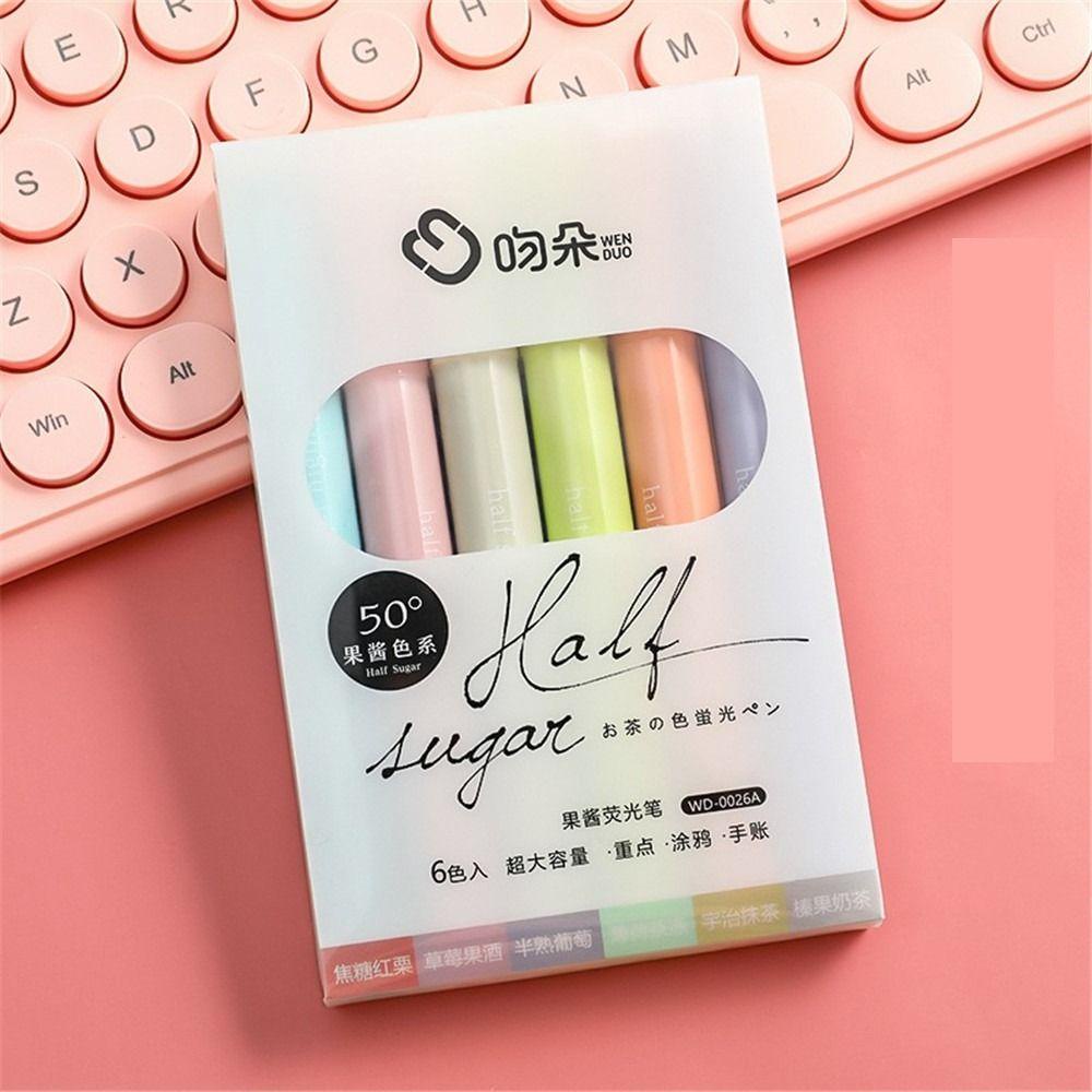 LAKAMIER Set 6 Bút Đánh Dấu Vẽ Tranh / Đánh Dấu Tiện Dụng