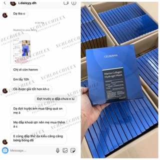 Mặt nạ Cellderma xanh date 2023