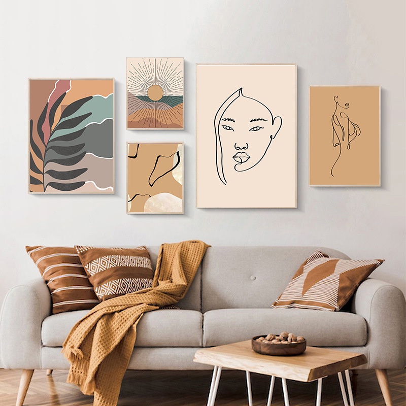Tranh Canvas Không Khung Treo Tường Trang Trí Nội Thất Theo Phong Cách Bắc Âu