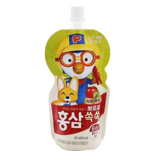 Nước Hồng Sâm Pororo Trẻ Em Hq Vị Táo (Bịch) - MR.8