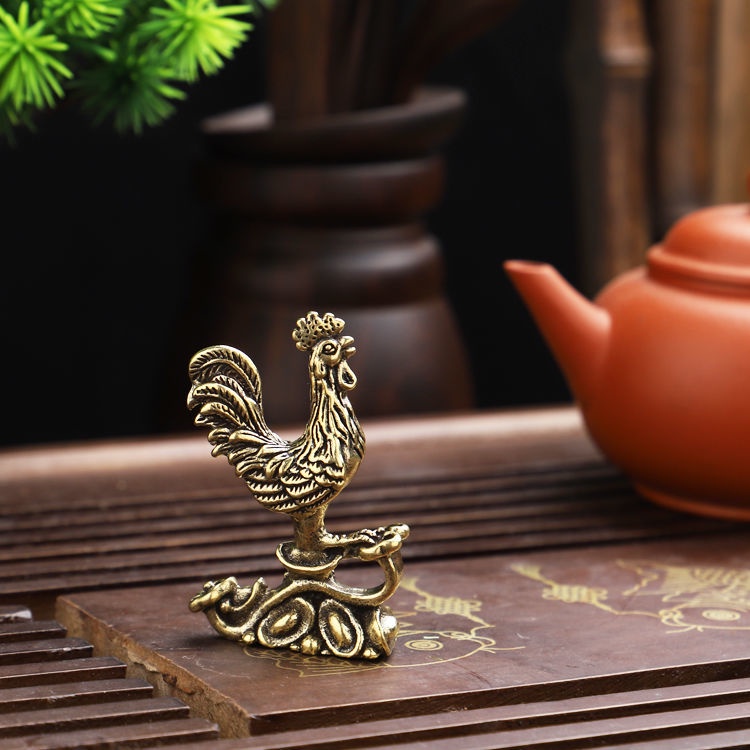 Tượng Gà Trống Bằng Đồng Nguyên Chất Dùng Trang Trí Phòng Khách / Phòng Ngủ