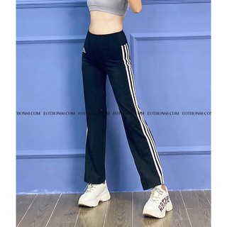 QUẦN SUÔNG DAS 3 SỌC MÀU ĐEN SỌC TRẮNG